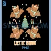 Let It Snow PNG, Cute Gingerbread Bats PNG
