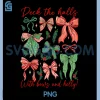 Deck The Halls With Bows And Holly PNG, Christmas Coquette PNG
