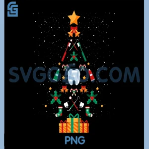 Dentist Dental Assistant PNG, Hygiene Christmas Tree PNG