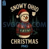 Snow Ohio Chrismas PNG, Effect Lake Christmas PNG, Santa Snowman PNG