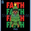 Faith Christmas Rottweiler PNG, Dog Dressed Tree Festive Family PNG