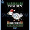 Festive Goose On The Loose PNG, Ugly Christmas PNG