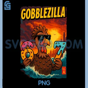 Gobblezilla Meme PNG, Thanksgiving and 6-7 Christmas PNG