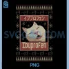 Ibuprofen Cat PNG, Funny Cat Christmas Ugly PNG