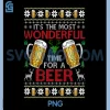 Its The Most Wonderful Time for A Beer PNG, Christmas PNG