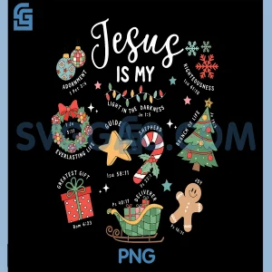 Jesus is My Light in The Darkness PNG, Christian Christmas Faith PNG