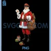 Mail Carrier Santa Christmas PNG, Graphic Postal Worker Mailman PNG