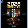 2026 Calendar PNG, Racing Circuit PNG