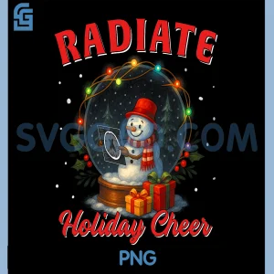 Radiate Holiday Cheer PNG, MRI Technologist Christmas Radiology PNG