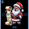 Naughty List Kids Who Say 67 Funny PNG, Meme 6 7 Christmas PNG