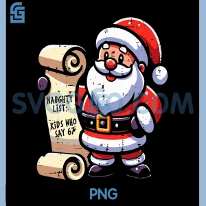 Naughty List Kids Who Say 67 Funny PNG, Meme 6 7 Christmas PNG