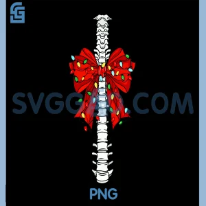 RAD Tech Christmas PNG, X-ray Tech Skeleton PNG
