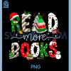 Read More Books PNG, Christmas Reading Book PNG