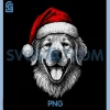 Christmas Dog Santa Hat PNG, Xmas Pet Holiday PNG