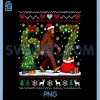 Santa Bigfoot Christmas Tree PNG, Funny Sasquatch 67 Trending PNG