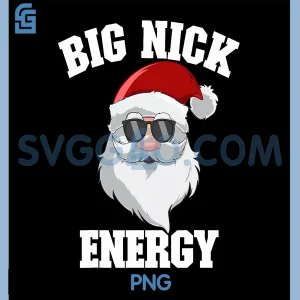 Big Nick Energy PNG, Santa Claus Funny Christmas PNG