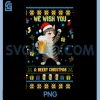 We Wish You A Beery Christmas PNG, Cute Cat Drinking Beer PNG