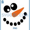 Winter Snowman Face PNG, Christmas Xmas PNG