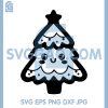 Happy Smiling Christmas Tree SVG, Cute Kawaii Tree Art SVG