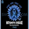 Moyamoya Disease Awareness PNG, Butterflies Sunflower PNG