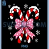 Candy Cane Coquette PNG, Bow Pink Christmas PNG 1 Candy Cane Coquette PNG, Bow Pink Christmas PNG