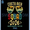 Costa Rica Vacation Squad 2026 PNG, Family Vacation Trip Matching PNG
