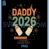 Daddy 2026 Loading PNG, New Baby Reveal PNG, Expecting Dad to Be PNG