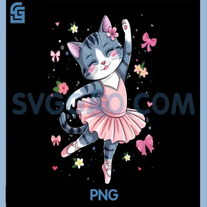 Dancing Tutu Cat PNG, Cats Lovers PNG
