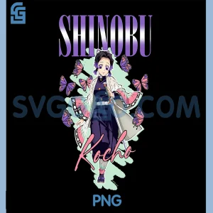 Shinobu Kocho Swift Butterfly PNG, Demon Slayer Kimetsu No Yaiba PNG