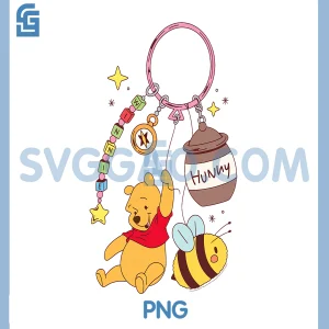 Disney Winnie The Pooh PNG, Fashion Bag Charm PNG