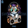 DJ Cat in Sunglasses PNG, Headphones Boombox PNG 1 DJ Cat in Sunglasses PNG, Headphones Boombox PNG