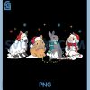 Bunny Rabbit Santa PNG, Christmas Tree PNG, Lighting Xmas PNG