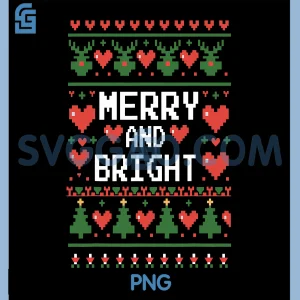 Merry Xmas Bright PNG, Matching Couples PNG