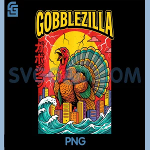 Gobblezilla PNG, Thanksgiving Turkey PNG, Japanese Kaiju Monster PNG