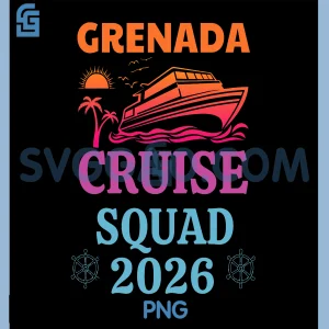 Grenada Cruise Squad 2026 PNG, Cruising Essentials Trip PNG