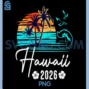 Hawaii Hawaiian 2026 PNG, Vacation Beach Matching Family Group PNG