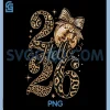 Hello 2026 Leopard PNG, Coquette Disco Ball Happy New Year PNG 1 Hello 2026 Leopard PNG, Coquette Disco Ball Happy New Year PNG