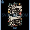 Holiday Lights and Human Rights PNG, Equality Peace PNG