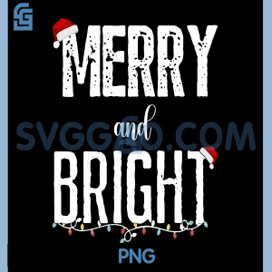 Im Trying To Feel Merry And Bright PNG, Xmas Matching Couple PNG