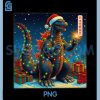 Japanese Monster Kaiju Santazilla PNG, Christmas Tree Lights PNG