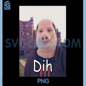 John Pork Meme Dih PNG, Funny Memes Internet PNG, Memes Brainrot PNG