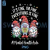 Gnome Everything is Fine PNG, Funny Christmas