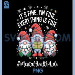 Gnome Everything is Fine PNG, Funny Christmas