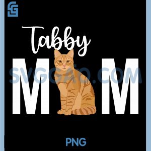 Tabby Mom PNG, Orange Tabby Cat Owner PNG