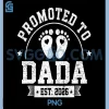 Promoted to Dada 2026 PNG, Retro Dada 2026 Baby Announcement PNG 1 Promoted to Dada 2026 PNG, Retro Dada 2026 Baby Announcement PNG