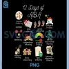 12 Day of ABA PNG, RBT Therapist Christmas PNG, Behavior Analyst Xmas PNG