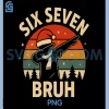 67 Bruh Christmas PNG, Dabbing Boy Xmas PNG, Funny 6 7 Meme PNG