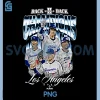 2025 Back to Back World Champions PNG, Los Angeles D LA Series PNG