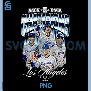 2025 Back to Back World Champions PNG, Los Angeles D LA Series PNG
