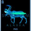 Alaskan Caribou with Aurora PNG, Borealis Scene Reindeer PNG 1 Alaskan Caribou with Aurora PNG, Borealis Scene Reindeer PNG